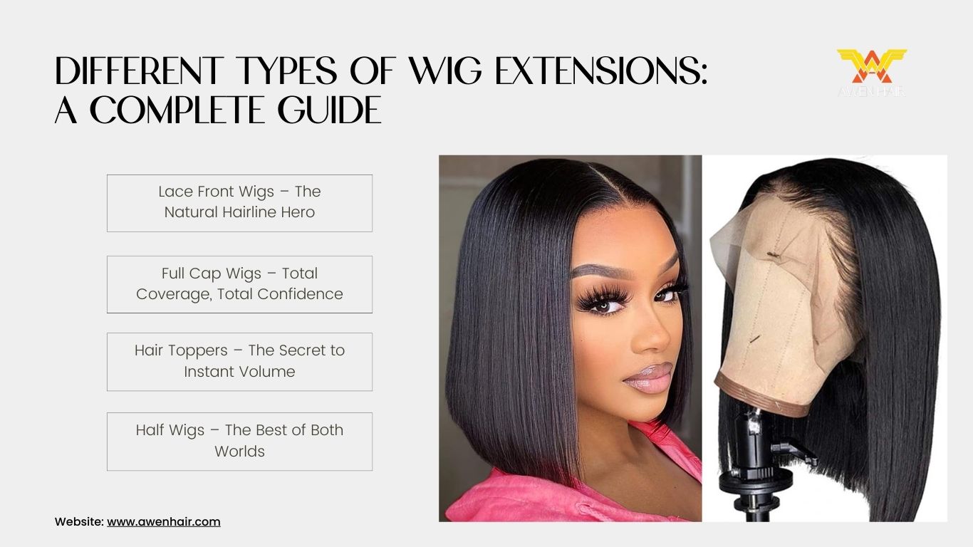 Different Types of Wig Extensions: A Complete Guide